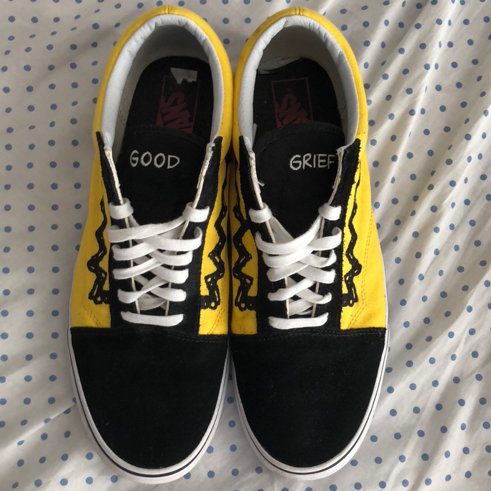 charlie brown vans, size 12